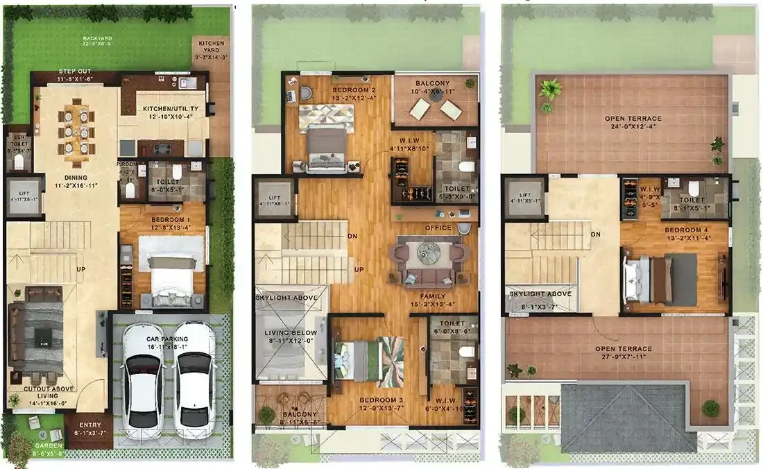 NVT Under the Open Sky Celeste East Facing Villa Floor Plan