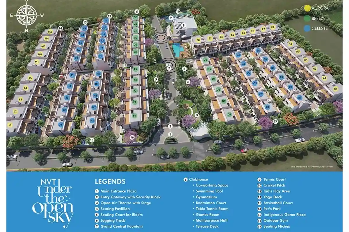 NVT Under The Open Sky Villas Budigere Master Plan